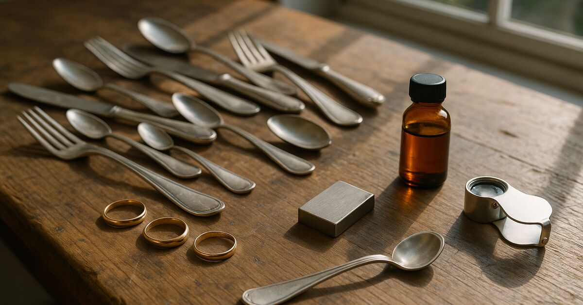 Testing silver and gold at home: what actually works