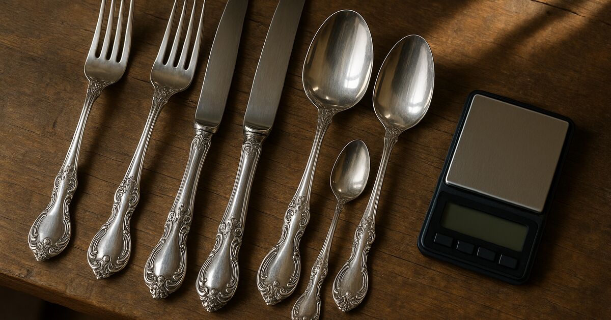 What is my sterling flatware actually worth? A worked example